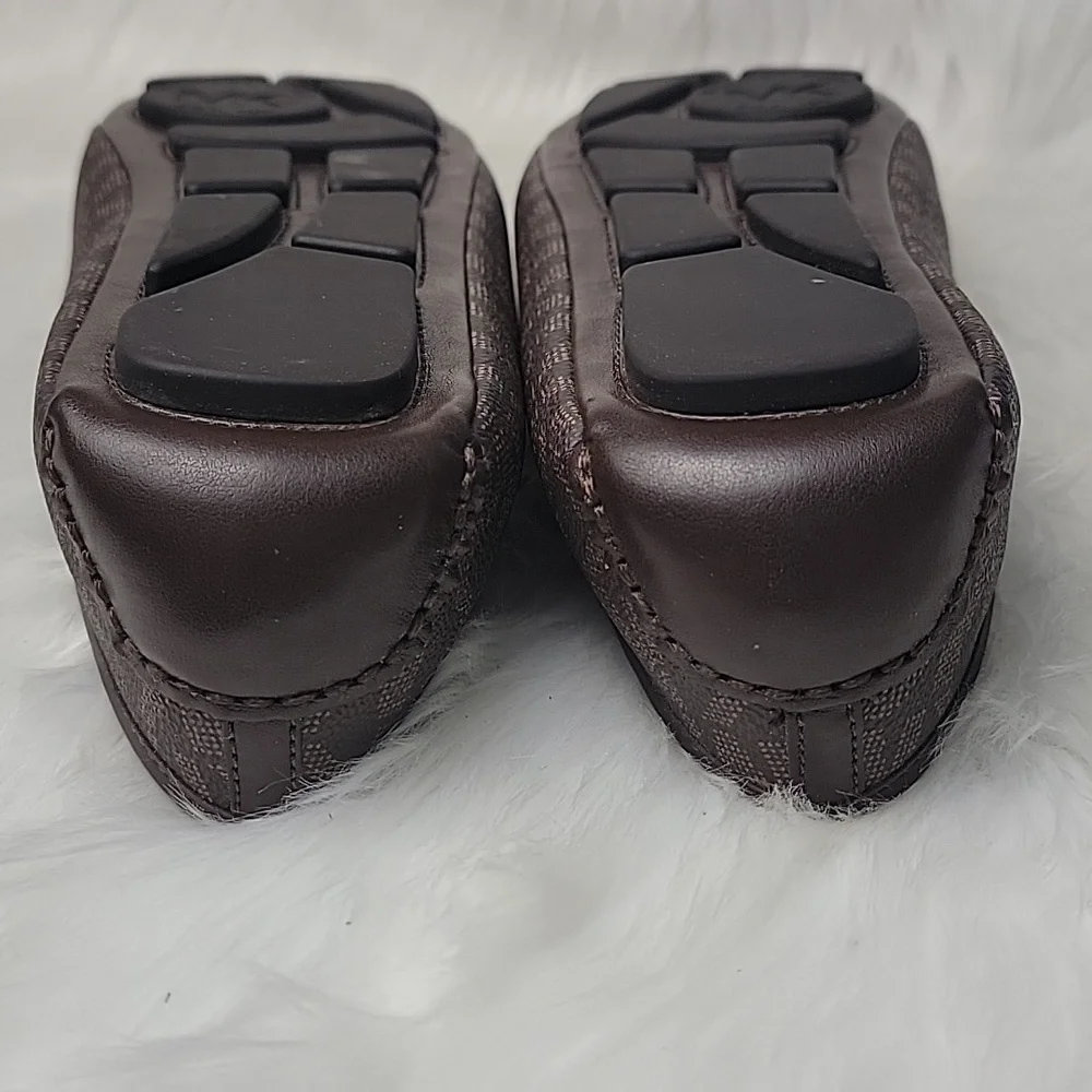MICHAEL KORS Fulton Signature MK Monogram Logo Moccasin Designer Loafer Flats 9 - Picture 8 of 10